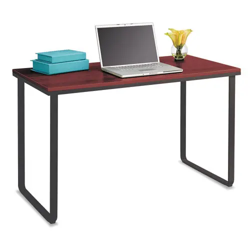 Steel Workstation, 47.25W X 24D X 28.75H, Cherry-Black 1