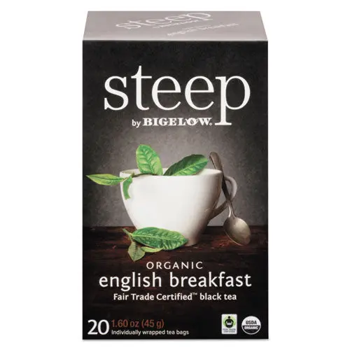 Steep Tea, English Breakfast, 1.6 Oz Tea Bag, 20-Box 1