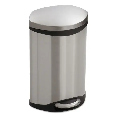 Step-On Medical Receptacle, 3 Gal, Stainless Steel 1
