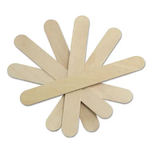Sterile Tongue Depressors, Wood, 6" Long, 100-Box 1