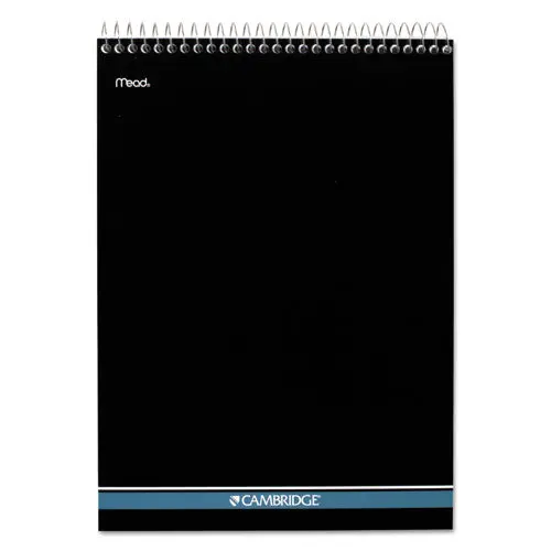 Stiff-Back Wire Bound Notebook, 1 Subject, Wide-Legal Rule, White-Blue Cover, 8.5 X 11.5, 70 Sheets 1