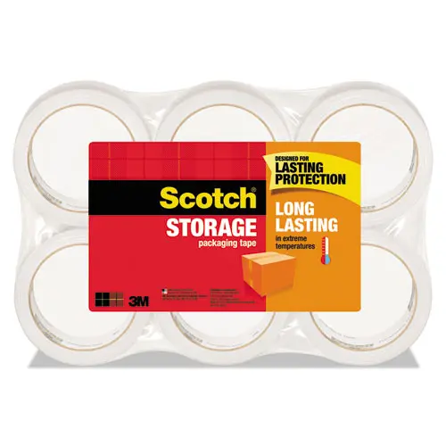 Storage Tape, 3" Core, 1.88" X 54.6 Yds, Clear, 6-Pack 1