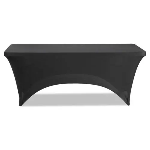 Stretch-Fabric Table Cover, Polyester-Spandex, 30" X 72", Black 1