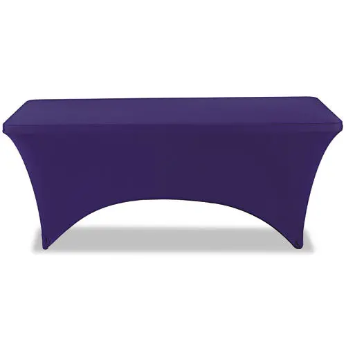 Stretch-Fabric Table Cover, Polyester-Spandex, 30" X 72", Blue 1