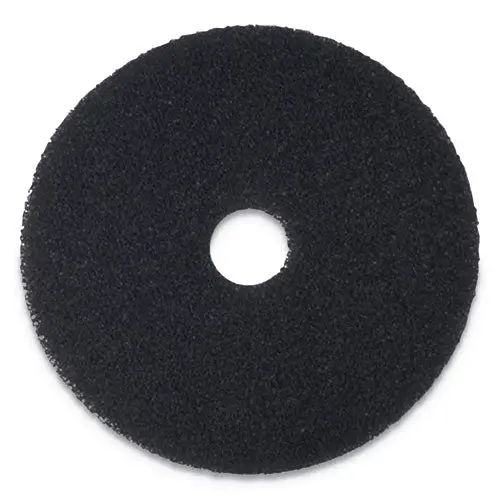Stripping Floor Pads, 21" Diameter, Black, 5-Carton 1