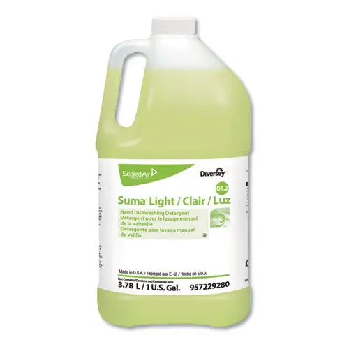 Suma Light D1.2 Hand Dishwashing Detergent, Citrus, 1 Gal Container, 4-Carton 1
