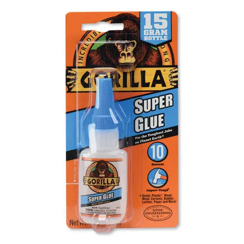 Super Glue, 0.53 Oz, Dries Clear, 4-Carton 1