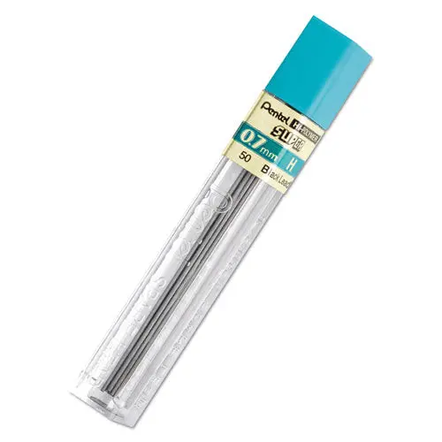 Super Hi-Polymer Lead Refills, 0.7 Mm, H, Black, 12-Tube 1