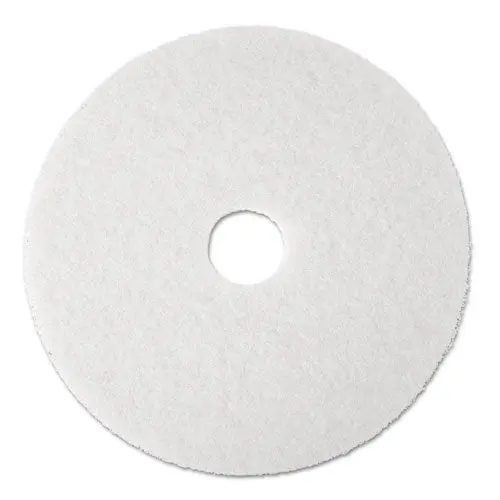 Super Polish Floor Pad 4100, 20" Diameter, White, 5-Carton 1