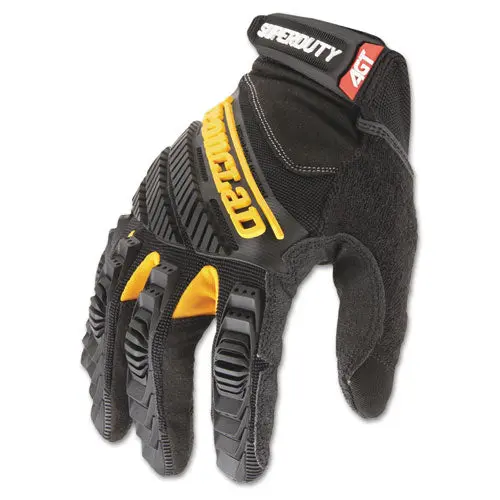 Superduty Gloves, Medium, Black-Yellow, 1 Pair 1