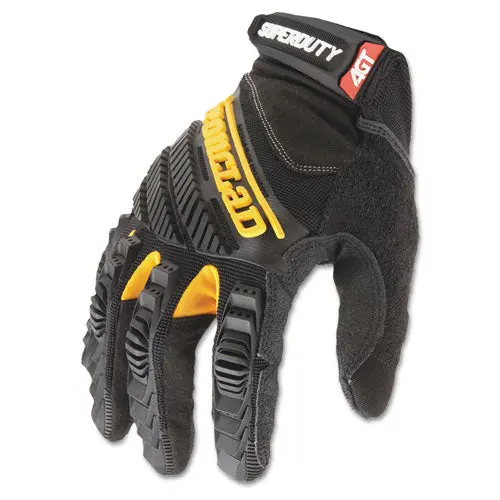 Superduty Gloves, X-Large, Black-Yellow, 1 Pair 1