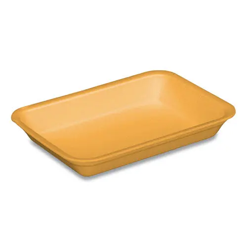 Supermarket Trays, #4D, 8.63 X 6.56 X 1.27, Yellow, 400-Carton 1