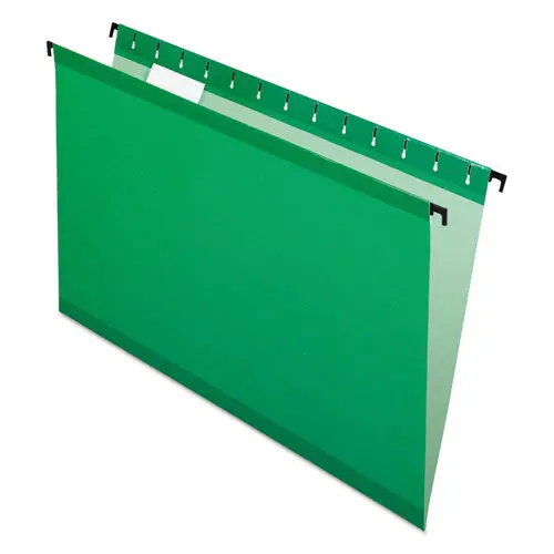 Surehook Hanging Folders, Legal Size, 1-5-Cut Tab, Bright Green, 20-Box 1