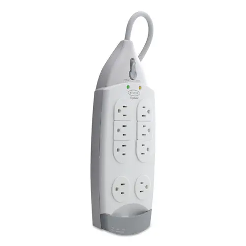 Surgemaster Home Series Surge Protector, 7 Outlets, 12 Ft Cord, 1045 J, White 1