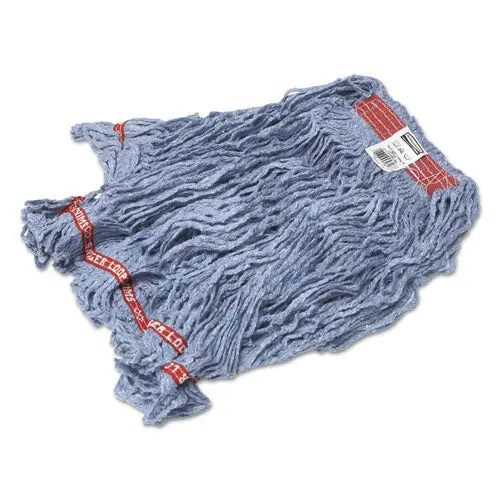 Swinger Loop Wet Mop Heads, Cotton-Synthetic, Blue, Large, 6-Carton 1