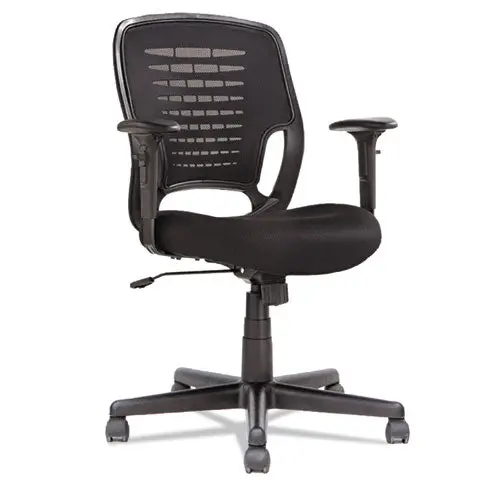 Swivel-Tilt Mesh Task Chair, Supports Up To 250 Lbs, Black Seat-Black Back, Black Base 1