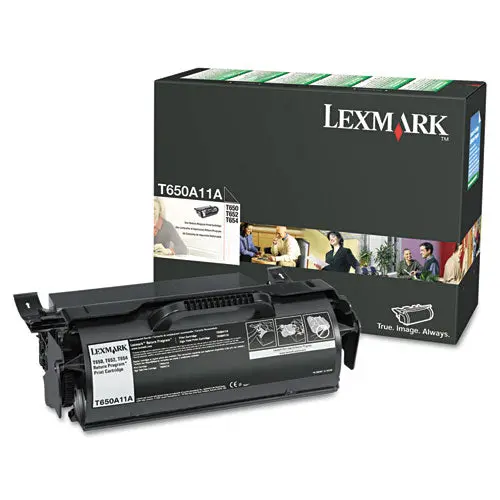 T650a11a (T65x) Return Program Toner, 7000 Page-Yield, Black 1