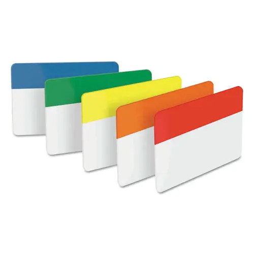 Tabs, 1-5-Cut Tabs, Assorted Primary Colors, 2" Wide, 30-Pack 1