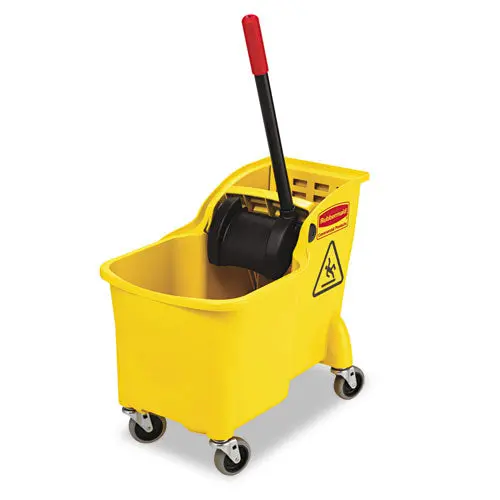 Tandem 31Qt Bucket-Wringer Combo, Yellow 1