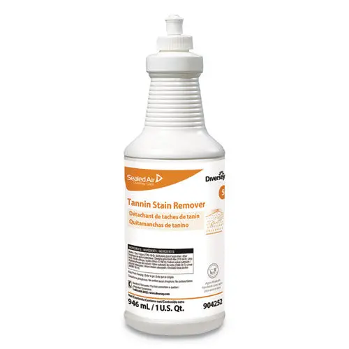 Tannin Stain Remover, 32 Oz Bottle, Fruity, 6-Ct 1