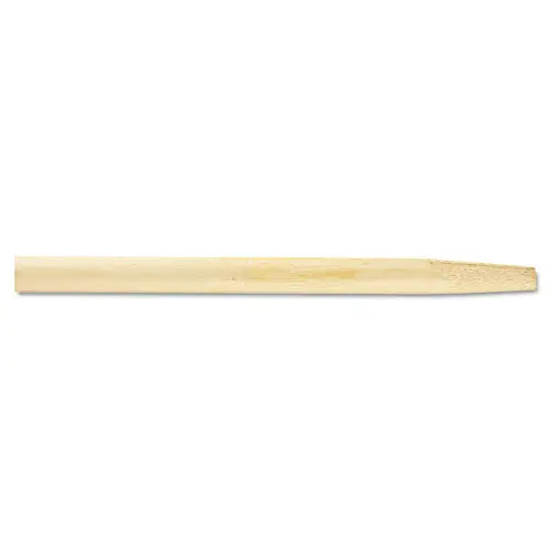 Tapered End Broom Handle, Lacquered Hardwood, 1 1-8 Dia X 54, Natural 1
