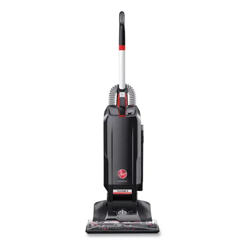 Task Vac Hard Bag Lightweight Upright Vacuum, 14" Cleaning Path, Black 1