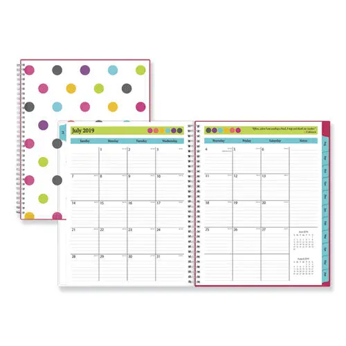 Teacher Dots Academic Year Cyo Weekly-Monthly Planner, 11 X 8.5, Assorted, 2021-2022 1