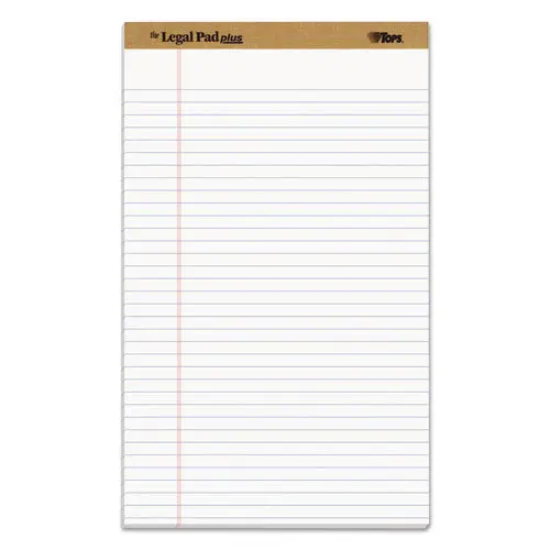 "The Legal Pad" Perforated Pads, Wide-Legal Rule, 8.5 X 14, White, 50 Sheets, Dozen 1