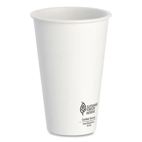 Thermoguard Insulated Paper Hot Cups, 16 Oz, White Sustainable Forest Print, 600/Carton 1