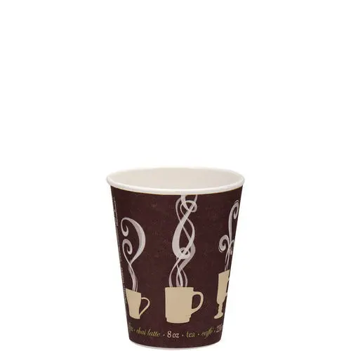 Thermoguard Insulated Paper Hot Cups, 8 Oz, Steam Print, 1,000/Carton 1
