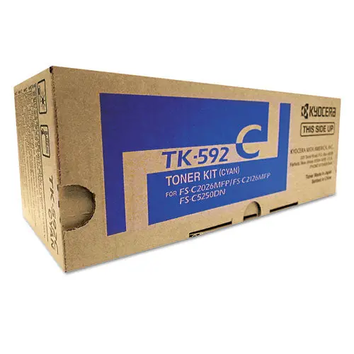 Tk592c Toner, 5,000 Page-Yield, Cyan 1