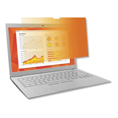 Touch Compatible Gold Privacy Filter For 13.3" Widescreen Laptop, 16:9 Aspect Ratio 1