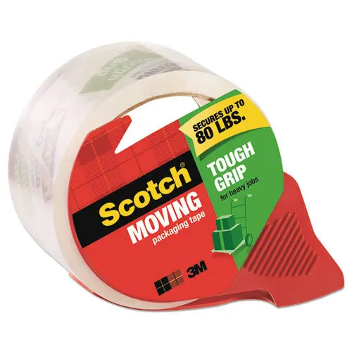 Tough Grip Moving Packaging Tape, 3" Core, 1.88" X 54.6 Yds, Clear 1