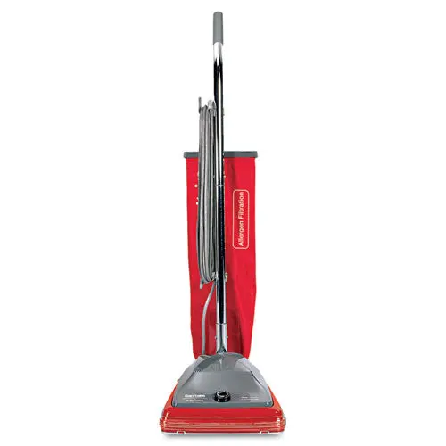 Tradition Upright Bagged Vacuum, 5 Amp, 19.8 Lb, Red-Gray 1