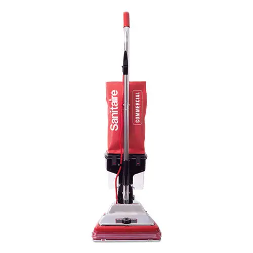 Tradition Upright Vacuum With Dust Cup, 7 Amp, 12" Path, Red-Steel 1