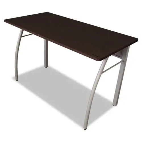 Trento Line Rectangular Desk, 47.25W X 23.63D X 29.5H, Mocha-Gray 1