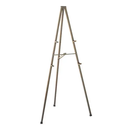Tripod Display Easel, 72" High, Steel, Bronze 1