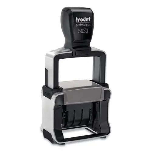 Trodat Professional Stamp, Dater, Self-Inking, 1 5-8 X 3-8, Black 1