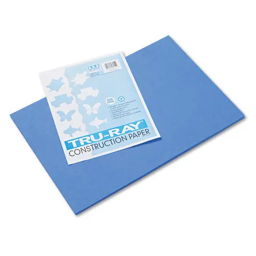 Tru-Ray Construction Paper, 76Lb, 12 X 18, Blue, 50-Pack 1
