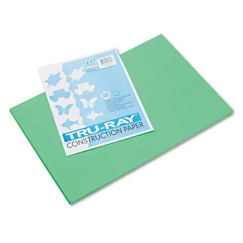 Tru-Ray Construction Paper, 76Lb, 12 X 18, Festive Green, 50-Pack 1