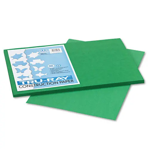 Tru-Ray Construction Paper, 76Lb, 12 X 18, Holiday Green, 50-Pack 1