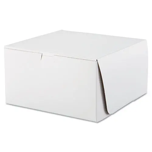 Tuck-Top Bakery Boxes, 10 X 10 X 5.5, White, 100-Carton 1