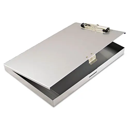 Tuffwriter Recycled Aluminum Storage Clipboard, 1-2" Clip, 8 1-2 X 12, Gray 1