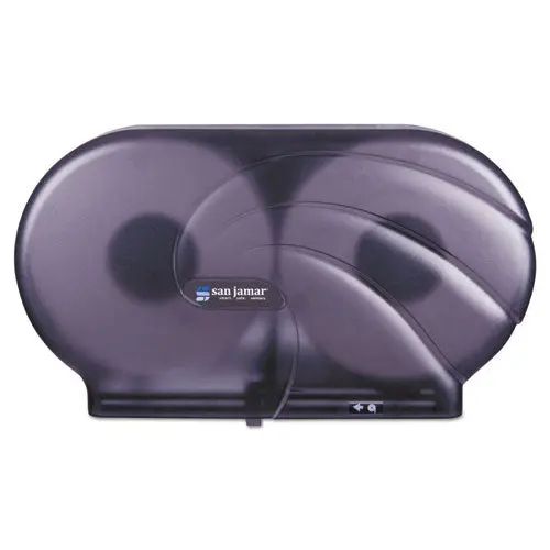 Twin 9" Jbt Toilet Tissue Dispenser, Oceans, 19 X 5 1-4 X 12, Black Pearl 1