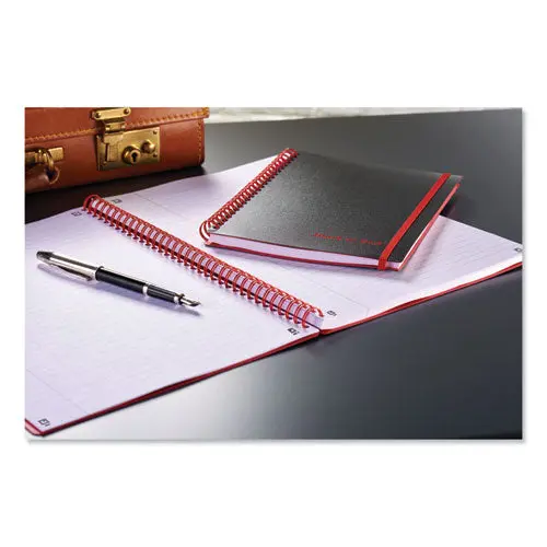 Twin Wire Poly Cover Notebook, Wide-Legal Rule, Black Cover, 11.75 X 8.25, 70 Sheets 1