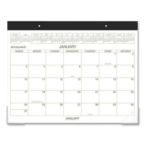 Two-Color Desk Pad, 22 X 17, 2021 1