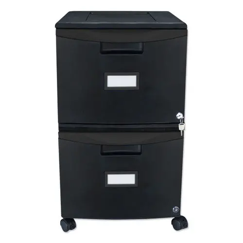 Two-Drawer Mobile Filing Cabinet, 14.75W X 18.25D X 26H, Black 1