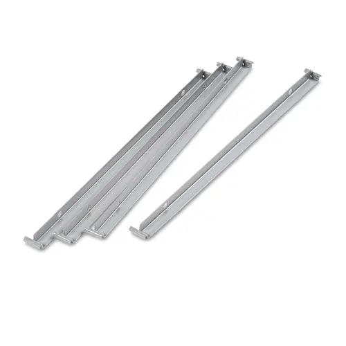 Two Row Hangrails For Alera 30" And 36" Wide Lateral Files, Aluminum, 4-Pack 1