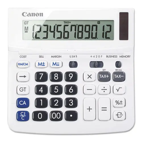 Tx-220Tsii Portable Display Calculator, 12-Digit, Lcd 1