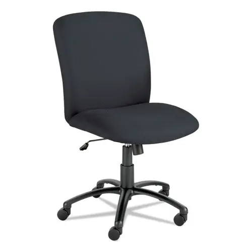 Uber Big And Tall Series High Back Chair, Supports Up To 500 Lbs., Black Seat-Black Back, Black Base 1